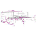 vidaXL Lit de jour avec lit gigogne vert foncé 80x200 cm velours