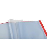 Porte vues prolypropylène souple pochettes grainées opaque 80 vues A4 Rouge EXACOMPTA