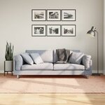 vidaXL Tapis HUARTE à poils courts doux lavable rouge clair 160x230 cm