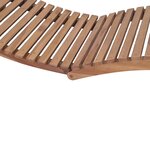 vidaXL Chaise longue pliable Bois de teck solide