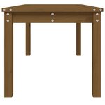 vidaXL Table de jardin marron miel 82 5x50 5x45 cm bois massif de pin