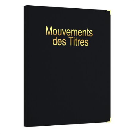 Registre Classeur Mouvements des Titres avec Recharge 50 feuillets UTTSCHEID X 10