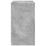 vidaXL Armoires latérales et lumières LED 2 Pièces gris béton