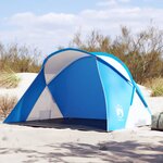 vidaXL Tente de plage bleu azuré escamotable imperméable