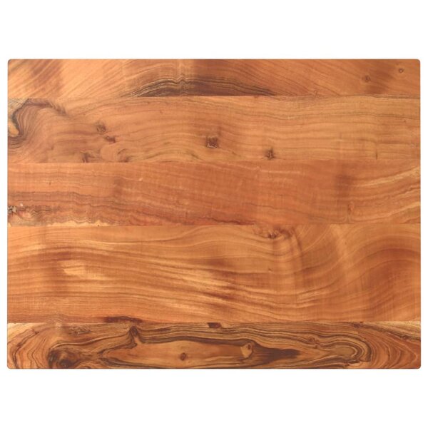 vidaXL Dessus de table 80x50x3 8 cm rectangulaire bois massif d'acacia