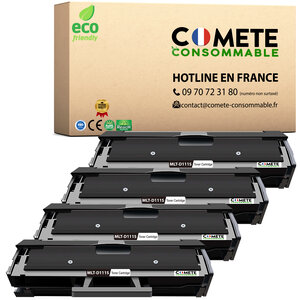 D111s - 4 toners compatibles Samsung D111s MLT-D111s 111s Noir - Entreprise française - pour samsung xpress m2026 m2026w m2070 m2070w m2020w m2022w m2022 m2020 m2070fw…