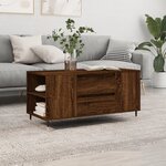 vidaXL Table basse chêne marron 102x44 5x50 cm bois d'ingénierie