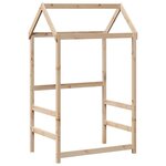 vidaXL Ensemble de lit et de banc avec toit 90x190 cm bois massif pin