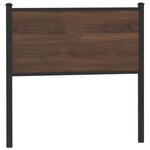 vidaXL Tête de lit chêne marron 90 cm bois d'ingénierie et acier
