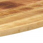 vidaXL Dessus de table 140x50x3 8 cm ovale bois massif de manguier