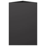 vidaXL Jardinière noir triangulaire 50x43x75 cm acier