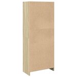 vidaXL Bibliothèque chêne sonoma 57x28 5x141 cm bois d'ingénierie