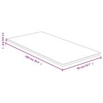 vidaXL Dessus de table 50x100x1 5 cm bambou