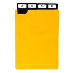 Guide de classement 210 x 148 mm - exacompta jaune - jeu de 24