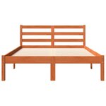 vidaXL Cadre de lit sans matelas cire marron 140x200cm bois pin massif