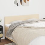 vidaXL Têtes de lit 2 Pièces Crème 90x5x78/88 cm Tissu