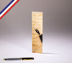 Marque-page créé et imprimé en France - Porte-plume