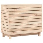 vidaXL Panier à linge 88 5x44x76 cm bois massif de pin