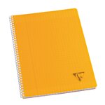 Cahier spirales clairefontaine linicolor - a4 21 x 29 7 cm - grands carreaux - 100 pages - lot de 5