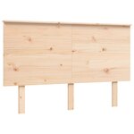 vidaXL Cadre de lit avec tête de lit 120x200 cm bois massif