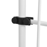 vidaXL Auvent rétractable manuel 150 cm Rayures bleues et blanches