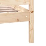 vidaXL Cadre de lit Bois massif 200x200 cm