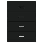 vidaXL Buffets 2 Pièces noir 60x31x84 cm bois d'ingénierie