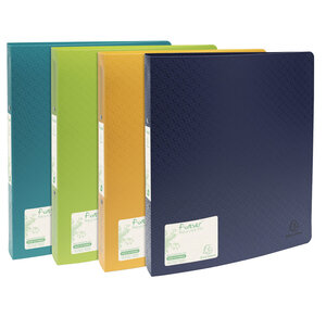 Classeur 2 anneaux 30mm polypropylène 7/10e forever pp - a4 maxi - couleurs assorties - x 10 - exacompta