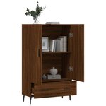 vidaXL Buffet haut chêne marron 69 5x31x115 cm bois d'ingénierie