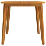 vidaXL Table de jardin 85x85x75 cm Bois d'acacia solide