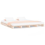 vidaXL Lit de palette 120x200 cm bois de pin massif