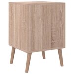 Finori Table de chevet Lusk 61A chêne sonoma 38 5x38 5x57 cm