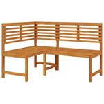 vidaXL Banc d'angle de jardin 140 cm Bois solide d'acacia