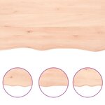vidaXL Dessus de table 160x60x(2-6) cm bois de chêne massif non traité