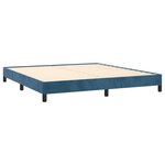 vidaXL Cadre de lit Bleu foncé 180x200 cm Velours