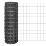 Vidaxl clôture euro acier 25 x 0 8 m gris