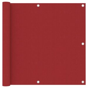 vidaXL Écran de balcon Rouge 90x500 cm Tissu Oxford