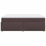 vidaXL Sommier à lattes de lit avec matelas Marron foncé 140x190 cm