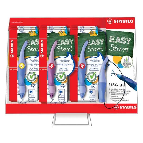 Stylo roller EASYoriginal  présentoir de 9 STABILO