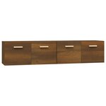 vidaXL Armoires murales 2Pièces Chêne brun 80x35x36 5cm Bois d'ingénierie