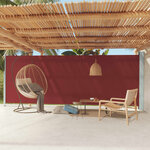 vidaXL Auvent latéral rétractable de patio 200x600 cm Rouge