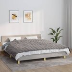 vidaXL Couverture lestée Gris 155x220 cm 7 kg Tissu