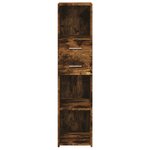 vidaXL Buffet haut chêne fumé 30x42 5x124 cm bois d'ingénierie