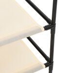 vidaXL Armoire de rangement avec 6 tiroirs 55x29x55 cm Crème Acier