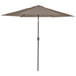 Madison Parasol Tenerife 300 cm Rond Taupe