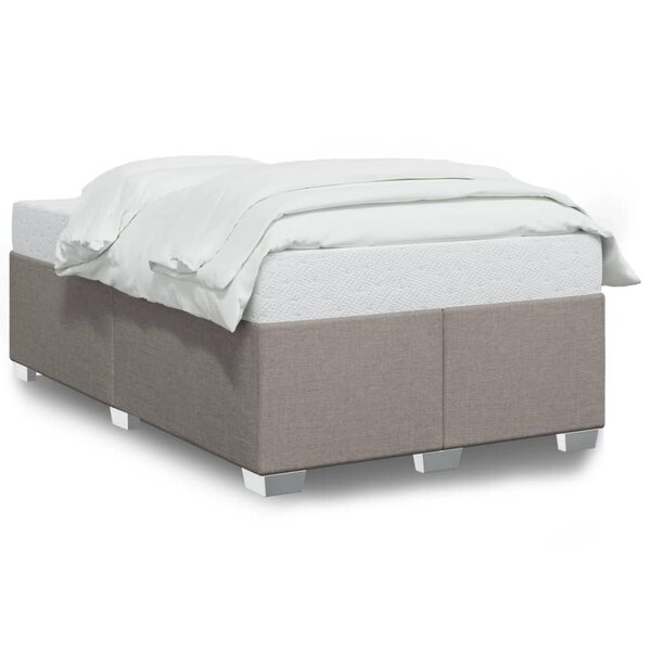 vidaXL Cadre de lit taupe 120x190 cm tissu