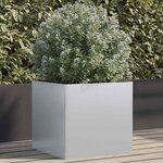 vidaXL Jardinière argenté 49x47x46 cm acier galvanisé