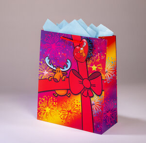 Sac cadeau alexander gml 26 x h 32,5 renne