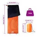 vidaXL Sac de couchage pour adultes camping 3 saisons