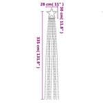 vidaXL Guirlande de sapin de Noël 320 LED colorées 375 cm